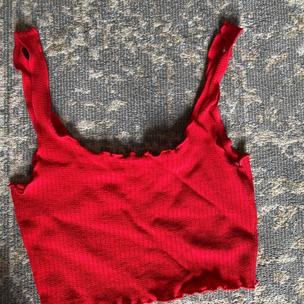 Red Knit Matching Set - image 1